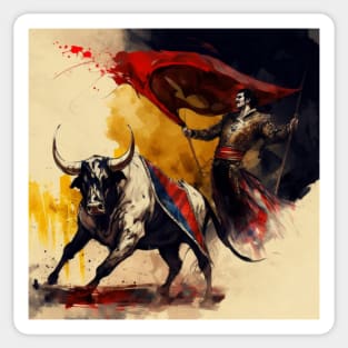 Bullfighting - Spanish tradition Sticker